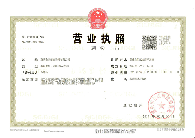Business Corporation License