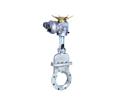 antiwear ceramic double-clip type knife-shaped gate valve